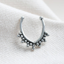 Sterling Silver Faux Septum Ring