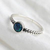 Sterling Silver Gemstone Infinity Braid Ring