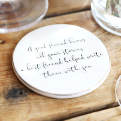 Best Friend Quote Coaster