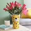 Lisa Angel Ceramic Leopard Head Vase