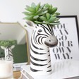 Ladies' Ceramic Zebra Head Vase