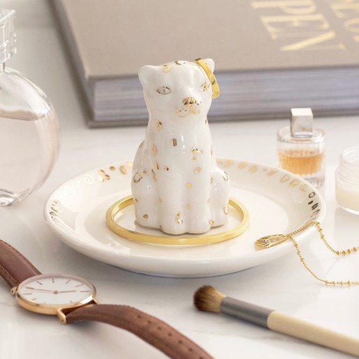 Lisa Angel Leopard Trinket Dish