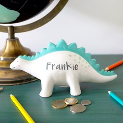 Personalised Dinosaur Money Box