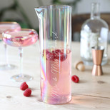 Personalised 1L Iridescent Glass Cocktail Pitcher