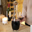 Slim Wine Carafe with Personalised Oak Stopper