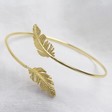 Ladies' Gold Feather Bangle