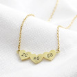 Personalised Gold Triple Heart Pendant Necklace