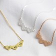 Lisa Angel Ladies' Personalised Triple Heart Pendant Necklace