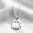 Ladies' Silver Personalised Wax Seal Pendant Necklace
