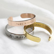 Lisa Angel Ladies' Personalised Thick Adjustable Stainless Steel Rings