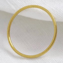 Slim Gold Sterling Silver Ring