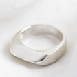 Lisa Angel Ladies' Sterling Silver Thick Geometric Ring