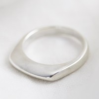 Sterling Silver Thin Geometric Ring