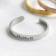 Lisa Angel Ladies' Silver Personalised Thin Adjustable Stainless Steel Ring