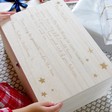 Children's Personalised Wooden Christmas Eve Poem Box