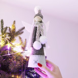 Grey Felt Angel Christmas Tree Topper