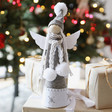Lisa Angel Grey Felt Angel Christmas Tree Topper