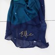 Women's Personalised Lightweight Zodiac Print Scarf in Teal