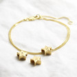 Lisa Angel Ladies' Personalised Gold Sterling Silver Star Bead Bracelet