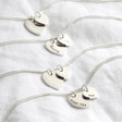 Lisa Angel Ladies' Personalised Sterling Silver Double Heart Charm Bracelet