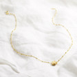 Lisa Angel Full Length Gold Sterling Silver Star Bead Necklace