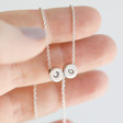 Lisa Angel Personalised Sterling Silver Disc Bead Necklace