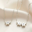 Lisa Angel Personalised Sterling Silver Star Bead Necklaces