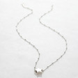 Lisa Angel Full Length Sterling Silver Star Bead Necklace