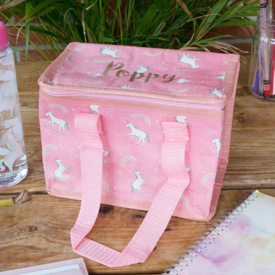 personalised unicorn lunch bag