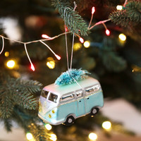 Campervan with Bristly Christmas Tree Bauble