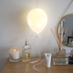 Large Hanging Pearlescent Balloon LED Light