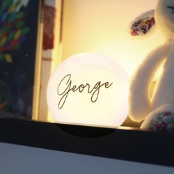 Personalised Small LED Pearlescent Light Globe