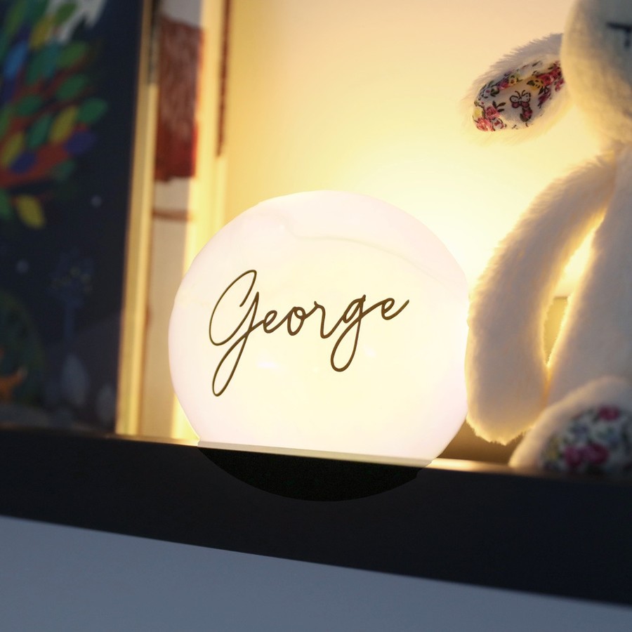 personalised light globe