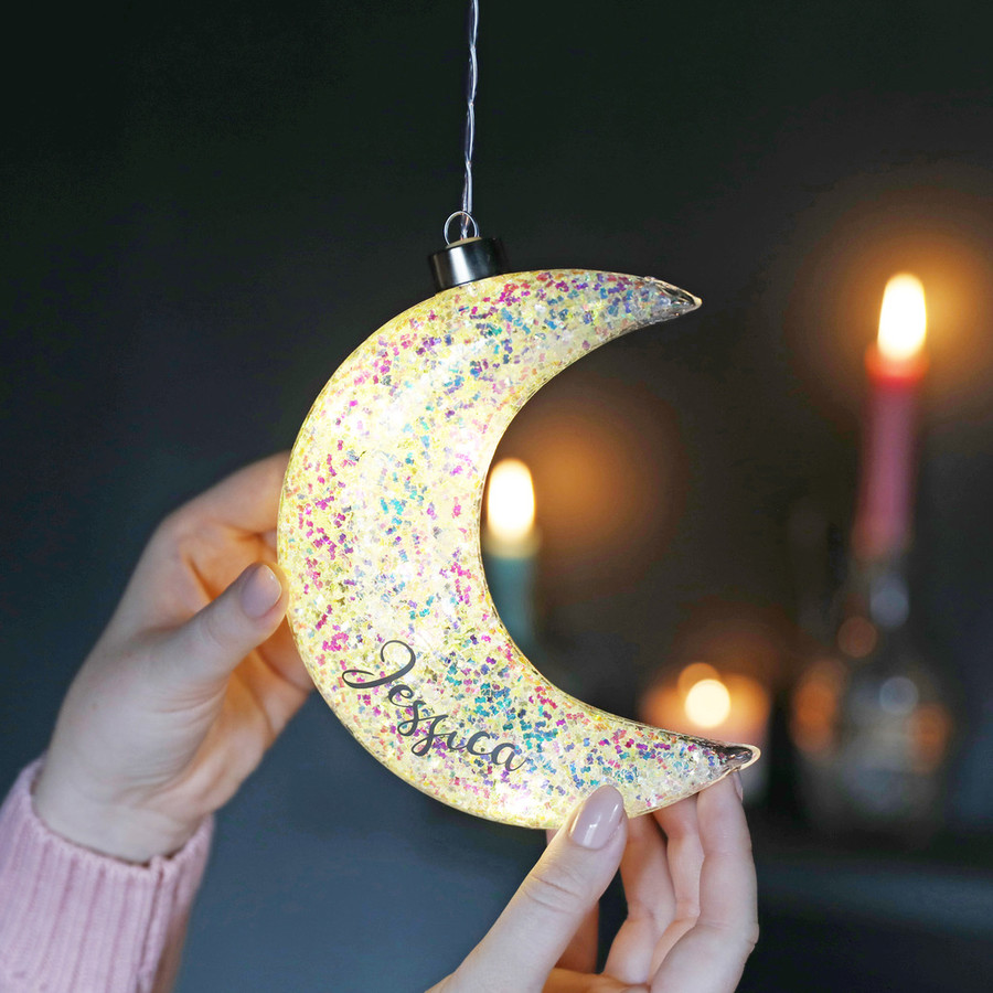 personalised light up moon