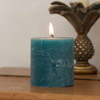 Round Green Candle