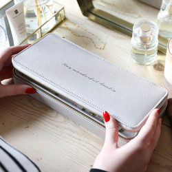 Personalised Stackers Necklace Travel Jewellery Box