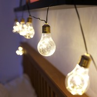 Plug In Light Bulb String Lights