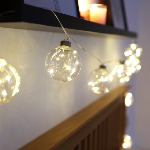 Balloon String Lights Colour Changing Metallic 10 LED Lights