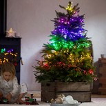 Plug In Multicoloured Ombre LED String Lights