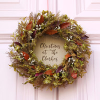 Personalised Natural Wildflower Wreath