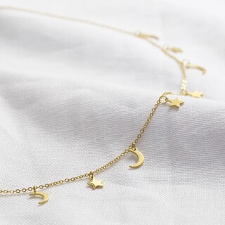 Gold Sterling Silver Satellite Necklace Chain Lisa Angel Jewellery Collection Chains Fashionable Trendy