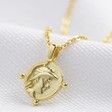 Lisa Angel Ladies' Gold Sterling Silver Tiny Face Coin Necklace