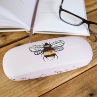 Personalised Floral Bee Glasses Case