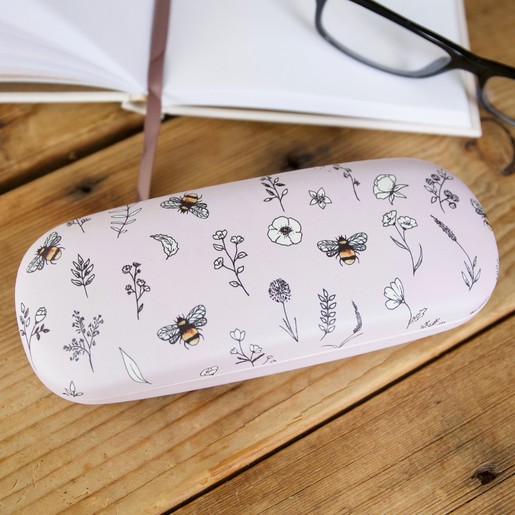 Personalised Floral Bee Glasses Case