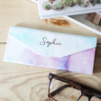 Lisa Angel Ladies' Personalised Name Pastel Watercolour Foldable Glasses Case