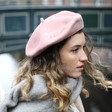Personalised Embroidered Beret on Model