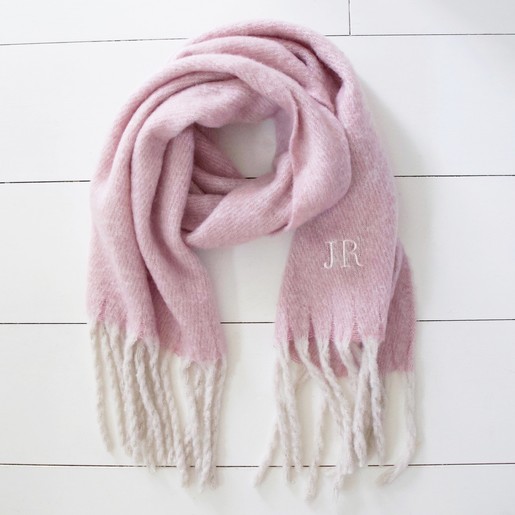 personalised embroidered scarf