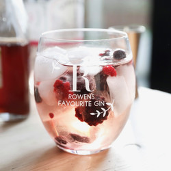 Personalised 'Favourite Gin' Glass Tumbler