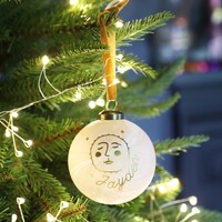 Personalised Celestial Marble Bauble