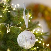 Personalised Marble Bauble